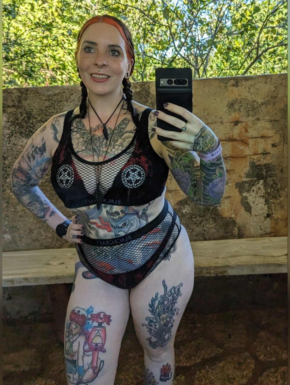 Black Craft Cult Red and Black Bikini